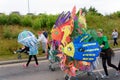 Carnival of the giants festival parade in Telford Shropshire