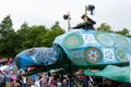 Carnival of the giants festival parade in Telford Shropshire