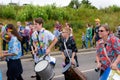 Carnival of the giants festival parade in Telford Shropshire