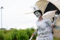 Carnival of the giants festival parade in Telford Shropshire