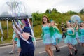 Carnival of the giants festival parade in Telford Shropshire