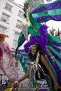 A carnival goer at Notting Hill Carnival