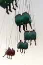 Carnival Goers Riding High Above Royalty Free Stock Photo