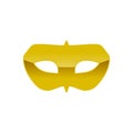 Carnival Golden Mask Costume Symbol Graphic Design