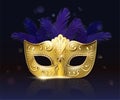 Carnival golden mask