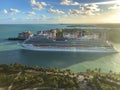 Carnival Cruise Line ship leaving Miami