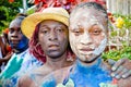 Carnival j'Ouvert revellers Royalty Free Stock Photo