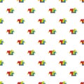 Carnival jester pattern seamless vector