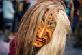 Carnival mask in closeup in german streets