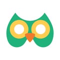 Carnival mask in the form of owl. Festive element for holiday. Royalty Free Stock Photo