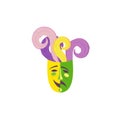 Carnival mask icon Royalty Free Stock Photo