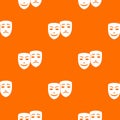 Carnival mask pattern seamless Royalty Free Stock Photo