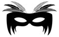 Carnival mask. Traditional venetian festival accessory icon