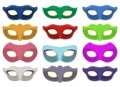 Carnival mask vector design illustration isolated on white background Royalty Free Stock Photo