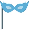 Carnival Mask Vector Isolated Vector icons that can be easily modified and edit Royalty Free Stock Photo