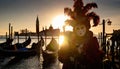Carnival masks in Venice, Italy. Generated with AI