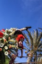 Carnival of Nice, Flowers` battle. A dancer