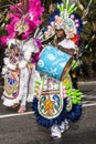 Carnival of Nice, Flowers` battle. Parade of traditional costumes of Polynesia