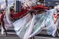 Carnival of Nice, Flowers` battle. Samba dancers