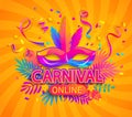 Carnival online party banner.