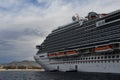 Carnival Panorama cruise ship tendered at Cabo San Lucas in Mexico