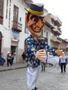 Carnival parade in Cuenca, Giant mannequin, Ecuador