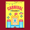 Carnival Park Creative Advertising Banner Vector