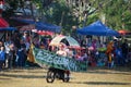 Carnival participants for the 78th independence day of the Republic of Indonesia in Cianjur, West Java 17.08.2023 : boat theme