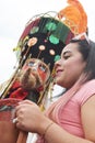 SELFIES WITH `CHINELO`, TEPOZTLAN`S CARNIVAL, MEXICO