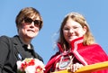 The Carnival Princess of the village of Amby (Maastricht) together with the Youth Princess Royalty Free Stock Photo