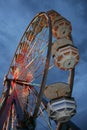 Carnival ride at dusk Royalty Free Stock Photo