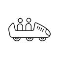 carnival ride Line Style vector icon which can easily modify or edit
