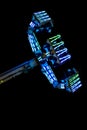 Carnival Ride Night Royalty Free Stock Photo