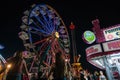 Carnival rides and festival food