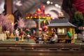 Gerald Ford Museum - Grand Rapids, MI, USA - December 28th 2019:  Carnival set up in a model train display Royalty Free Stock Photo