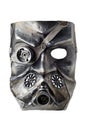 Carnival stalker mask at Dieselpunk style, isolated on white background