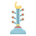 Carnival strength game icon cartoon vector. Hammer striker Royalty Free Stock Photo