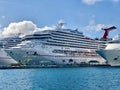 Carnival Sunrise cruise ship docked Royalty Free Stock Photo