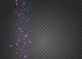 Carnival Texture. Blur Flyer. Falling Background. Holographic Sp Royalty Free Stock Photo