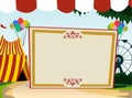 Carnival theme blank board