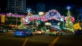 Christmas lighting and decoration along Orchard Road, Singapore. Royalty Free Stock Photo