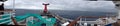 Carnival Triumph Panaroma Shot Taken from Top Deck Royalty Free Stock Photo