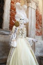 Carnival of Venice. Colorful carnival masks at a traditional festival in Venice, Italy. Beautiful mask Royalty Free Stock Photo