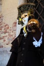 Carnival of Venice. Colorful carnival masks at a traditional festival in Venice, Italy. Beautiful mask Royalty Free Stock Photo