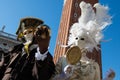 Carnival of Venice. Colorful carnival masks at a traditional festival in Venice, Italy. Beautiful masks Royalty Free Stock Photo