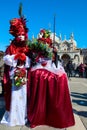 Carnival of Venice. Colorful carnival masks at a traditional festival in Venice, Italy. Beautiful masks