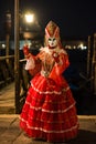 The Carnival of Venice, Italy in 2020, Red Queen Royalty Free Stock Photo