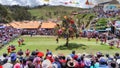 Carnivals in Chinchero, Cusco. Royalty Free Stock Photo