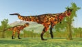 Carnotaurus Dinosaur in South America