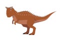 Carnotaurus vector illustration isolated in white background